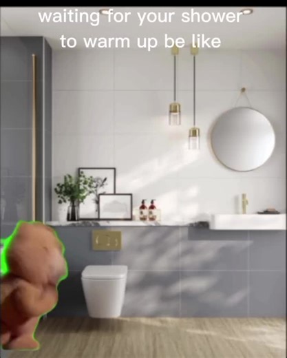 Waiting for the Shower to Warm Up: A Relatable Moment