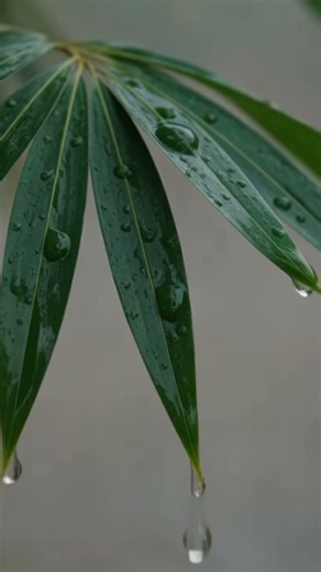 Rain on Bamboo Leaves 🌿Ultimate Nature Relaxation in 10 Seconds 🌧️