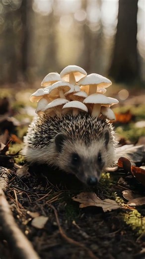 The Hedgehog Who Carried Autumn on His Back 🍁🦔