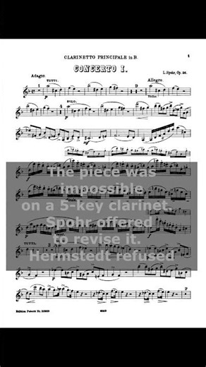 Why did Louis Spohr Write Four Clarinet Concertos?