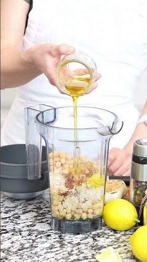 Make The Creamiest Hummus Recipe at Home!#shorts