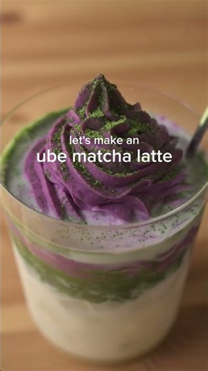 ube matcha latte 💜🍃