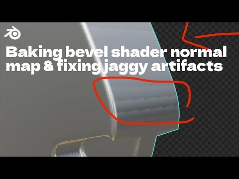Quick Tips - Baking bevel shader normal map and fixing jaggy artifacts in Blender 4.0 | Hard surface