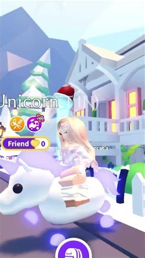 Just chilling in my mega unicorn ❤️🧡💛💚💙💜 #AdoptMe #Roblox