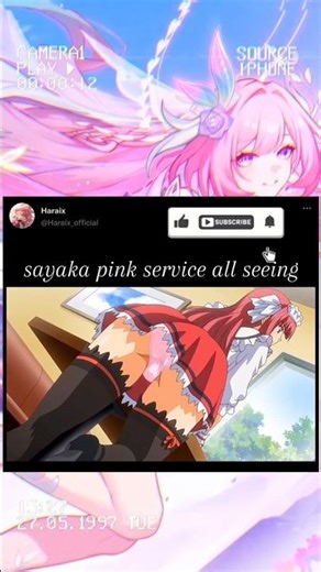Sayaka Pink Style Reveal 💗 | Viral Anime Short Scene#animeshorts