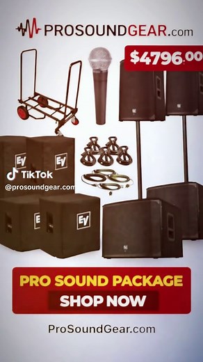 🔥 PRO SOUND PACKAGE – Built to Perform 🔥 Take your events, DJs sets, and live performances to the next level with this professional Electro-Voice sound system bundle 🎶💥 This complete package delivers powerful low-end, crystal-clear highs, and reliable performance for DJs, bands, venues, churches, and event production companies. ✅ Massive sound coverage ✅ Trusted Electro-Voice quality ✅ Perfect for events, rentals & live shows ✅ All-in-one professional solution 💰 Price: $4,796.00 🚚 Fast shi