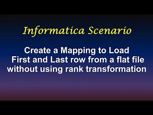 Informatica IICS mapping to Load first and last row from flat file without using rank transformation