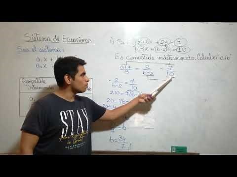 COMPATIBLE INDETERMINADO DE UN SISTEMA DE ECUACIONES