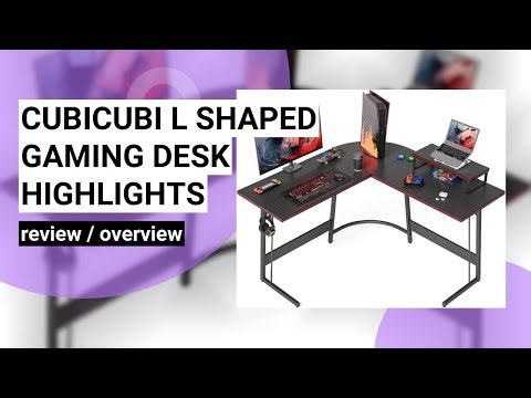 CubiCubi L Shaped Gaming Desk Review: The Ultimate Gaming & Office Solution!
