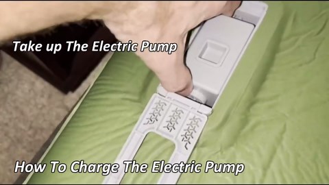 Self Inflating Sleeping Pad with Built-in Electric Pump, 4" Ultra Thick Memory Foam Double Camping Mattress, Fast Deflating Camping Sleeping Pad, 4 Season Insulated Sleeping Pad for Hiking, Tent, Car