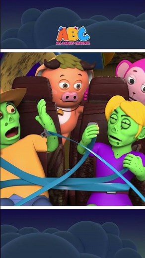Spooky Zombies Flying In An Airplane #shorts #hooplahalloween #halloweensongs #allbabieschannel