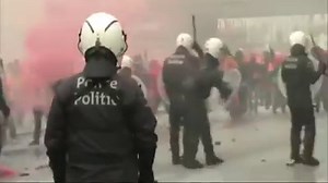 653K views · 2.3K reactions | Belgian riot police fired tear gas and...
