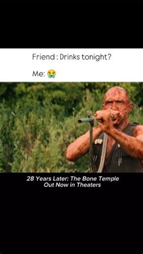 Baluga on Instagram: "Real 😂 28 Years Later: The Bone Temple plunges audiences back into the chilling world of the Rage Virus, where survivors must navigate a terrifying mix of infected horrors and a ruthless cult led by the menacing Sir Lord Jimmy Crystal. With intense action, psychological suspense, and powerful performances from Ralph Fiennes, Jack O’Connell, and Alfie Williams, the film pushes the franchise’s mythology further while keeping viewers on the edge of their seats. Don’t miss it 