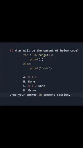 Python For Loop MCQ 🔥 Only 1% Get It Right!