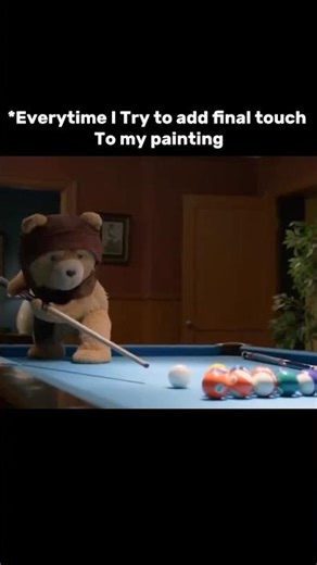 Me Adding Final Touches to My Painting #artist #memes #funny #shortvideo