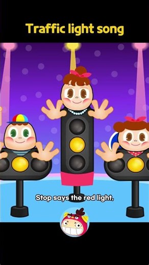 Traffic light song | 🚥 Flashing, Blinking, Twinkling! Song for Kids #shorts