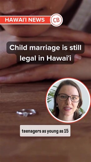 More than 90 Hawaiʻi residents under 18 — most girls — have gotten married in the past decade. Fewer and fewer states allow underage marriage these days. Hawaiʻi still does, even though child marriage is getting rarer. Ring a bell? This is the seventh year in a row that this has happened. National groups say these arrangements can ensnare youth in potentially exploitative relationships, but a key Hawaiʻi legislator says underage marriage can have its perks. #HInews #Hawaii | Honolulu Civil Beat