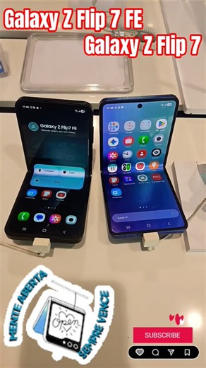 Samsung galaxy Z flip 7 vs Z flip 7 FE#mobile #smartphone #samsung