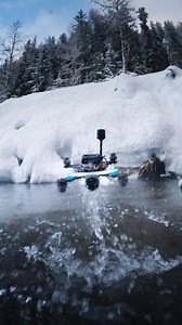 72K views · 700 reactions | Rising from the stream to the icy skies. ❄️ #DJIO4AirUnitPro brings you the breathtaking beauty of winter. Pure magic in every frame.  : IG/sebastian_schieren #DJI #WinterWonderland #DroneAdventures #EpicViews | DJI | Facebook