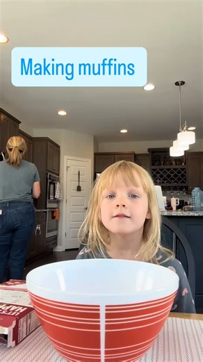 I walked away from the camera and she started talking to it 😂😍 Here’s our first baking adventure ❤️ #momof2 #momlife | Meteorologist Tara Hastings