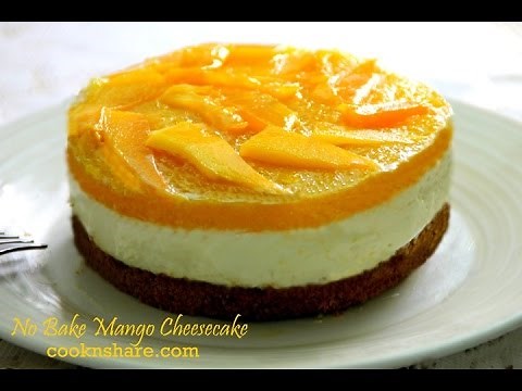 No Bake Mango Cheesecake