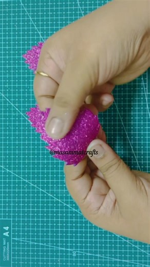 wow! Foam Flower Making Tutorial #shorts #ytshorts #masammatcrafts