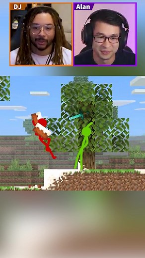 Animation Vs Minecraft Prank Reaction | Stick Animation Fun