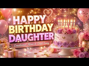 Happy Birthday Daughter 🎂 | Emotional Mom & Dad Birthday Song ❤️