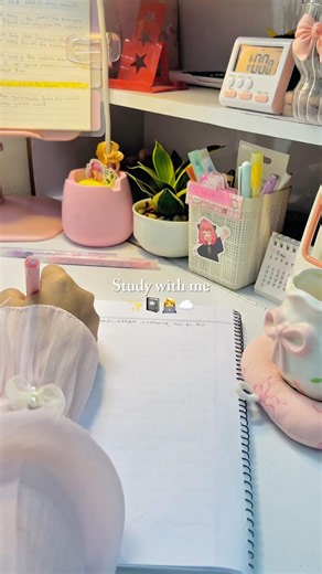Mini Study Vlog📝☕ Study with me👩‍💻#studentlife #aesthetic #studygram #studymotivation #desksetup