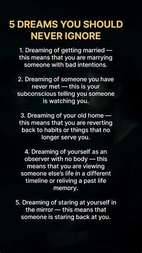 5 Dreams You Should Never Ignore | Dark Psychology & Subconscious Mind Facts