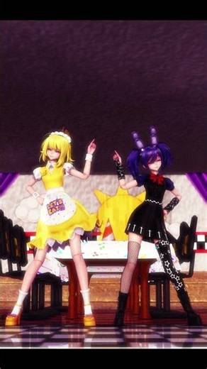 【MMD x FNAF】•.BIBBIDIBA .• #mmd #mikumikudance #mmdfnaf #fnaf #fivenightsatfreddys #bonnie #chica