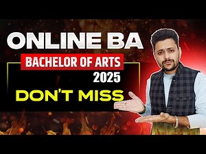 Online BA Course Details 2025 || Bachelor of Arts in Online Mode || Online BA worth it or not?
