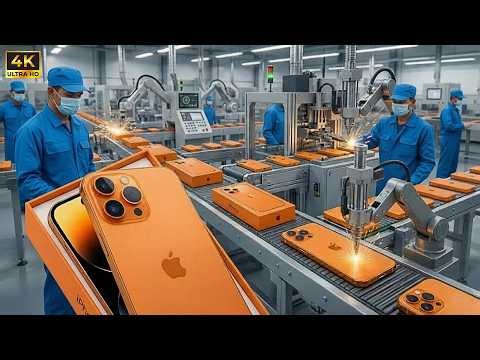 Inside the Apple Factory: Manufacturing the Orange Titanium iPhone 17 Pro Max (Full Process)