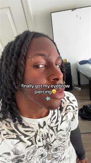 i already want more piercings#fyp #eyebrowpirecing #goodday #ootd