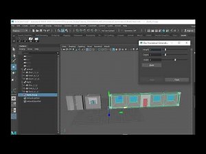 MAYA MEL Procedural Building Generation