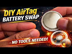 DIY AirTag Battery Swap - No Tools Needed!