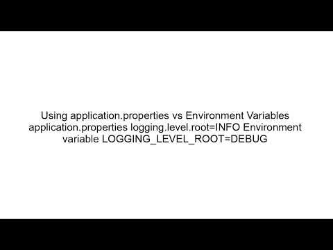Set Logging Level in Spring Boot Using Environment Variables