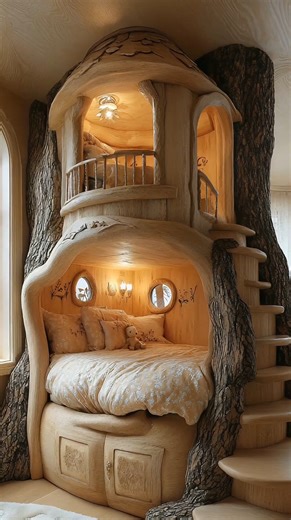 Amazing bunk bed idea 😍 | Log Cabin Ideas