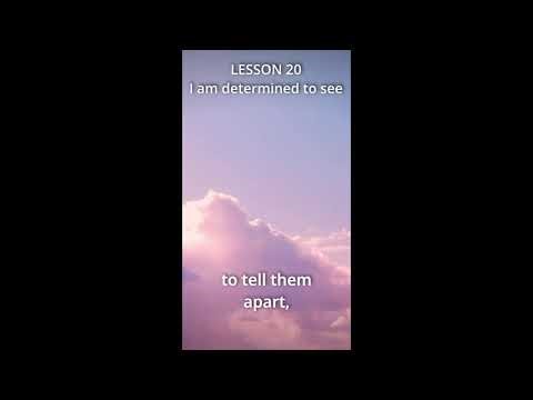 LESSON 20 - I am determined to see