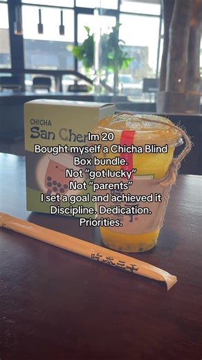 CHICHA San Chen US-Texas 吃茶三千美国德州 on Instagram: "No shortcuts. No handouts. Just focus and follow-through. Chicha blind box, bought by me 🤍 Available at all Texas locations! 📍Austin: 6501 Airport Blvd STE 100, Austin, TX 78752 📍Carrollton: 2225 Old Denton Rd STE 130, Carrollton, TX 75006 📍Houston: 9750 Bellaire Blvd STE180, Houston, TX 77036 #吃茶三千 #boba #blindbox"