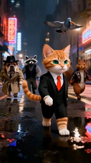 The Cute Kitten Mafia Boss Takes Over the City!!