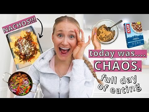 Chaotic full day of intuitive eating! Tips for eating when extremely hungry