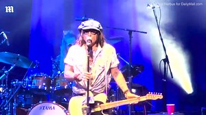 Johnny Depp plays guitar and sings with Jeff Beck group at the Capitol Theatre.