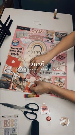 It’s never too late to make a vision board! #visionboard #diy #craft