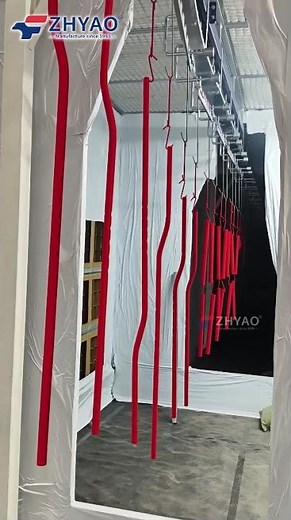 Powder Coating Line With Shower spraying Type Pretreatment and Bridge Type Curing Oven