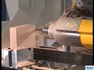 MAKA 5 Axis CNC - machining a wooden Gunstock.