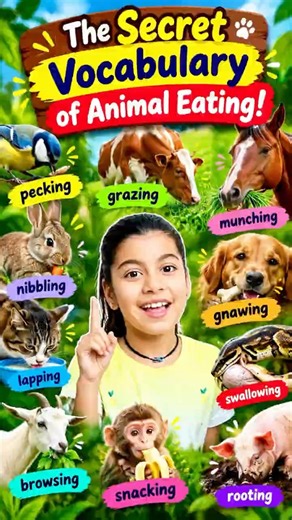 Animal Eating Vocabulary | Learn Better English #AnimalVocabulary #EnglishLearning #LearnEnglish