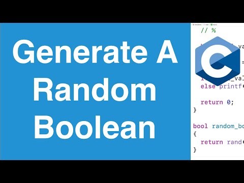 Generate A Random Boolean | C Programming Example