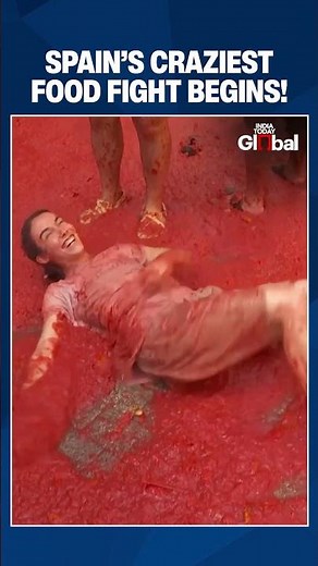 Spain’s La Tomatina 2026: 22,000 People Join Epic Tomato Fight Using 150,000 KG Of Tomatoes