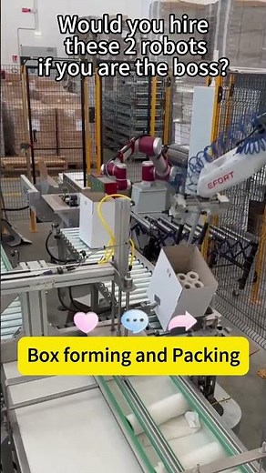 Box Forming & Packing Robot in Action | Automated Packaging with Cobots #shorts